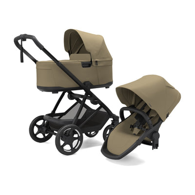 Thule Charm Stroller + Bassinet Bundle in Faded Khaki