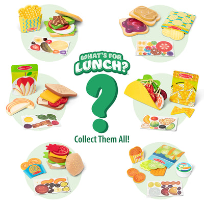 Melissa & Doug What is for Lunch? Surprise Meal Play Food Set Series 2