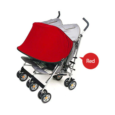 Manito Sunshade for Stroller & Car Seat in Twin Red