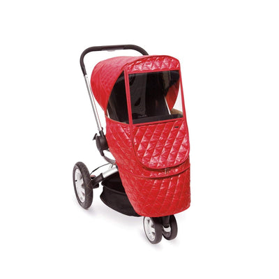 Manito Castle Beta Stroller Weather Shield in Red