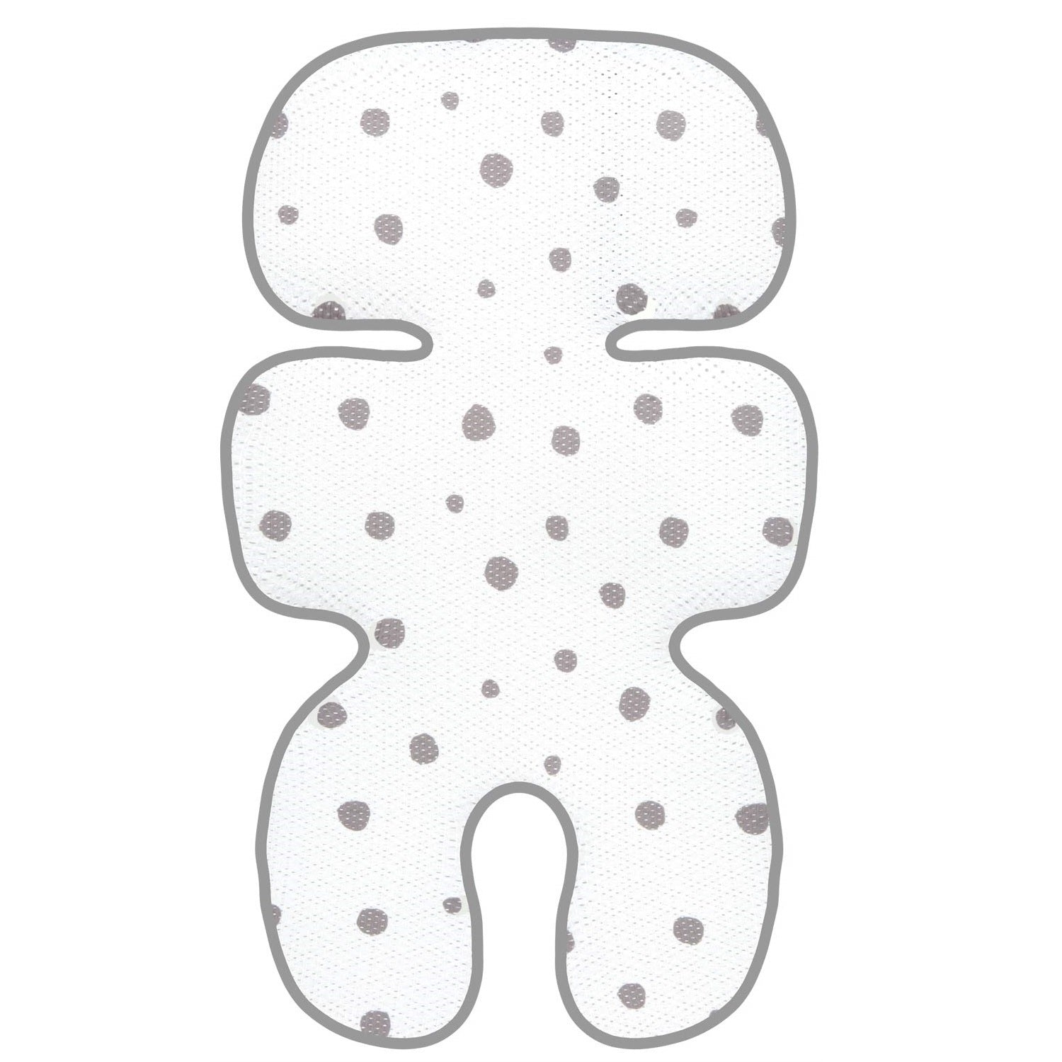 Manito Clean Basic Mesh 3D Seat Pad in Dot Grey