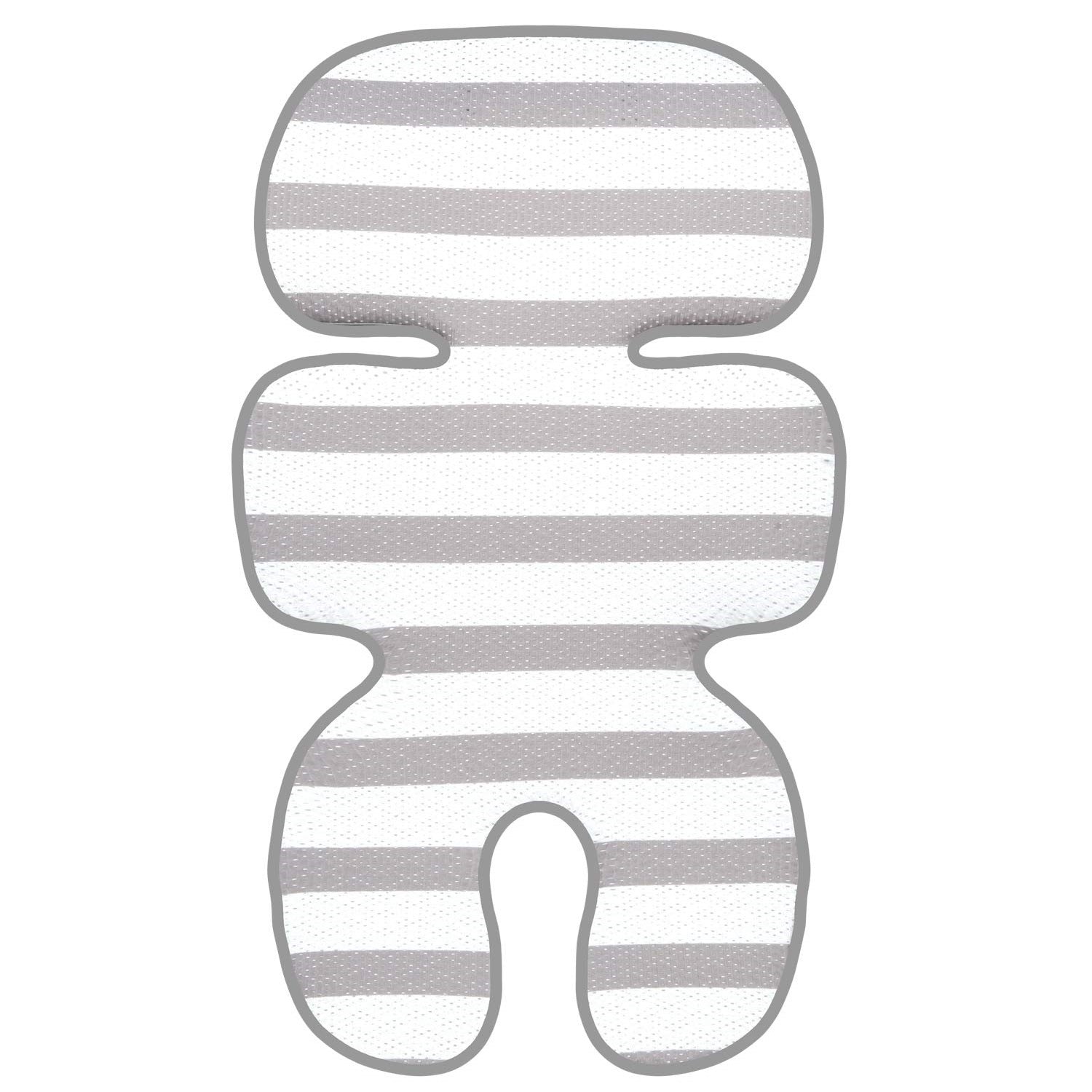 Manito Clean Basic Mesh 3D Seat Pad in Stripe Grey
