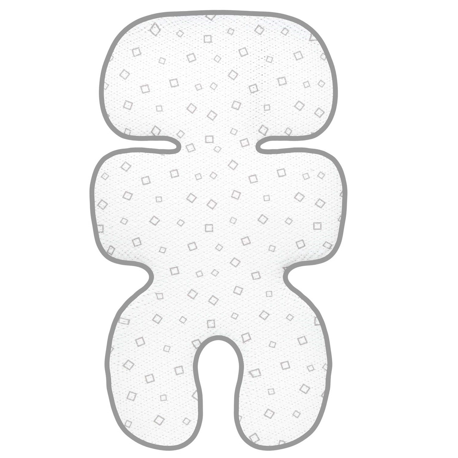 Manito Clean Basic Mesh 3D Seat Pad in Square Grey