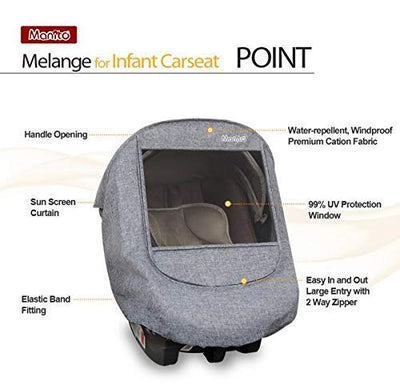 Manito Melange Infant Car Seat Weather Shield