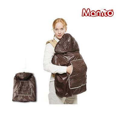 Manito Shiny Skin Infant Carrier Warmer/Bunting/Stroller Footmuff in chocolate