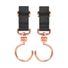 Manito Styler Stroller Hooks in Pink Gold and Black
