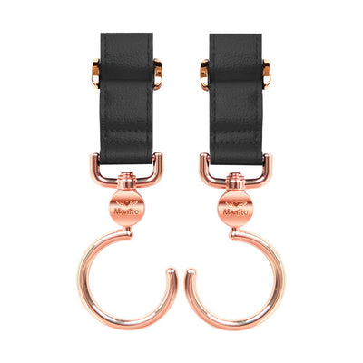 Manito Styler Stroller Hooks in Pink Gold and Black