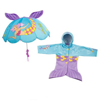 Kidorable Mermaid Raincoat & Umbrella