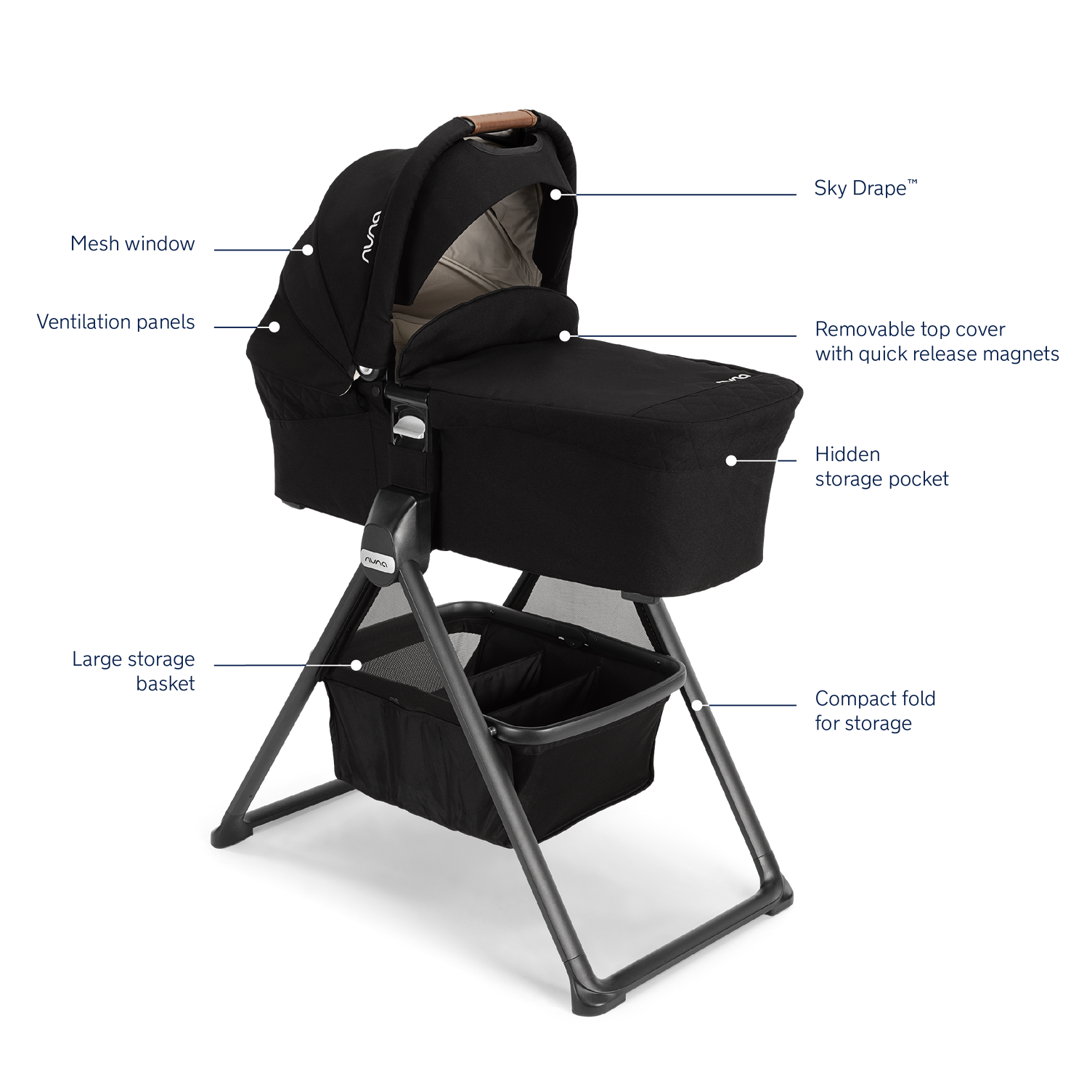 Nuna MIXX™ Series Bassinet + Stand