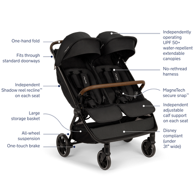 Nuna TRVL™ dubl Stroller