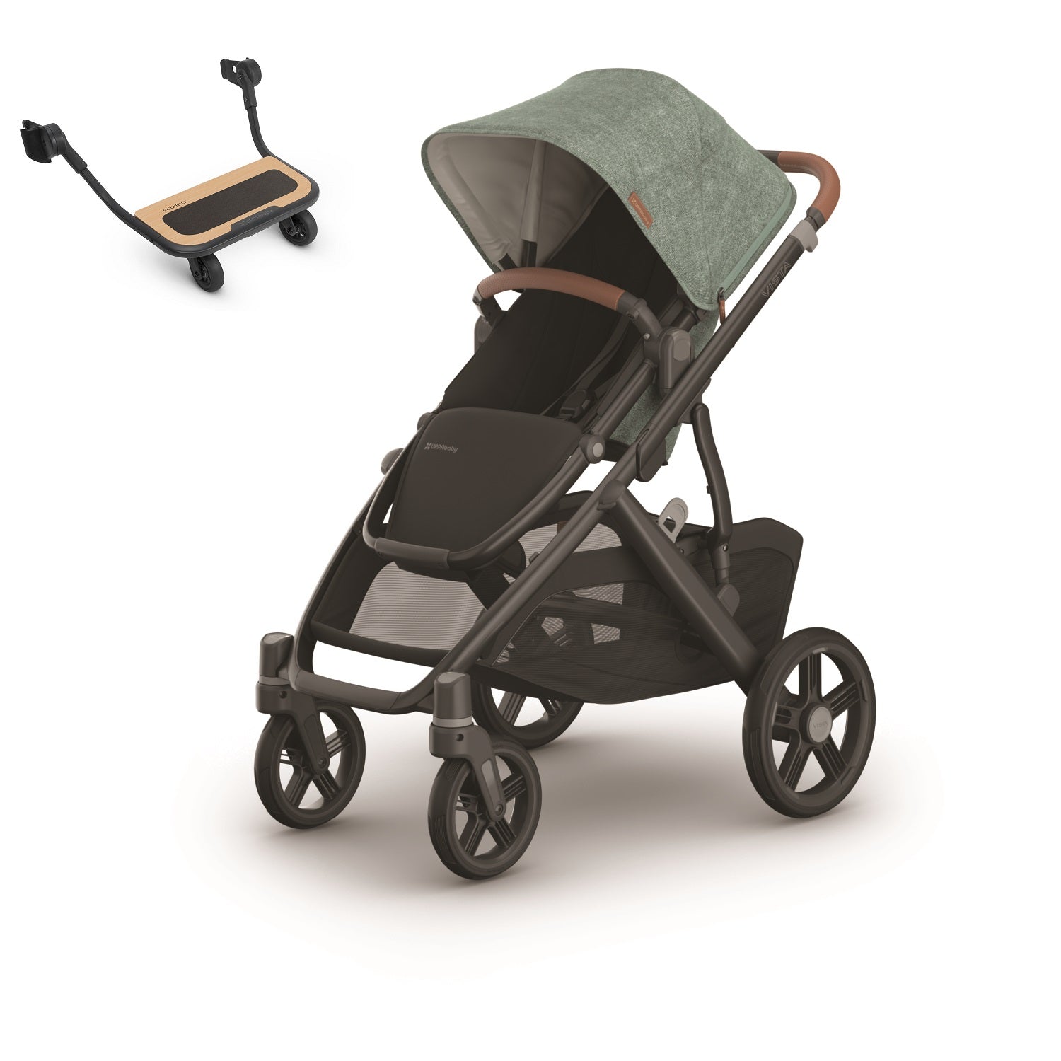 UPPAbaby VISTA V3 Stroller + PiggyBack Bundle in Gwen