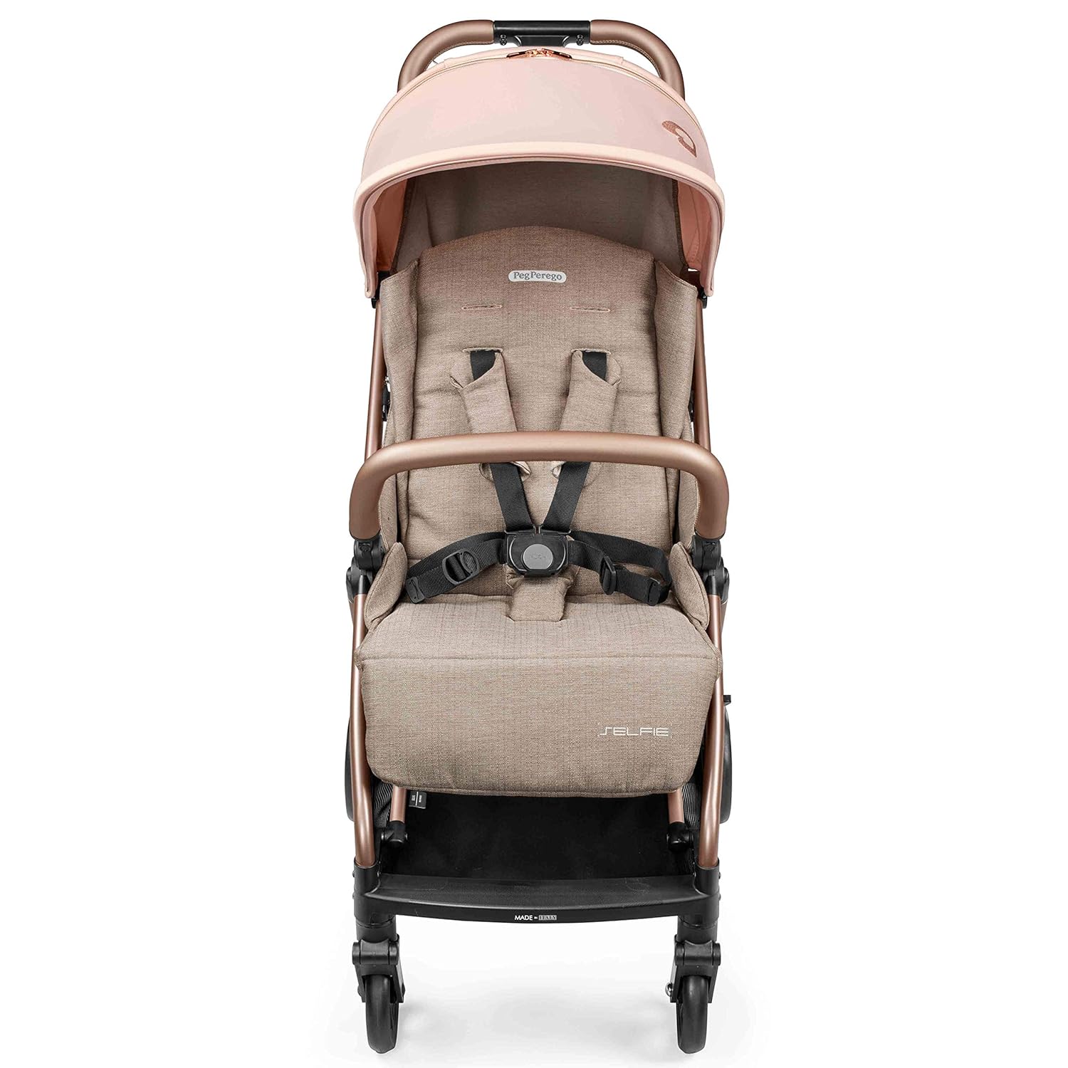 Peg Perego Selfie Compact Stroller in mon amour