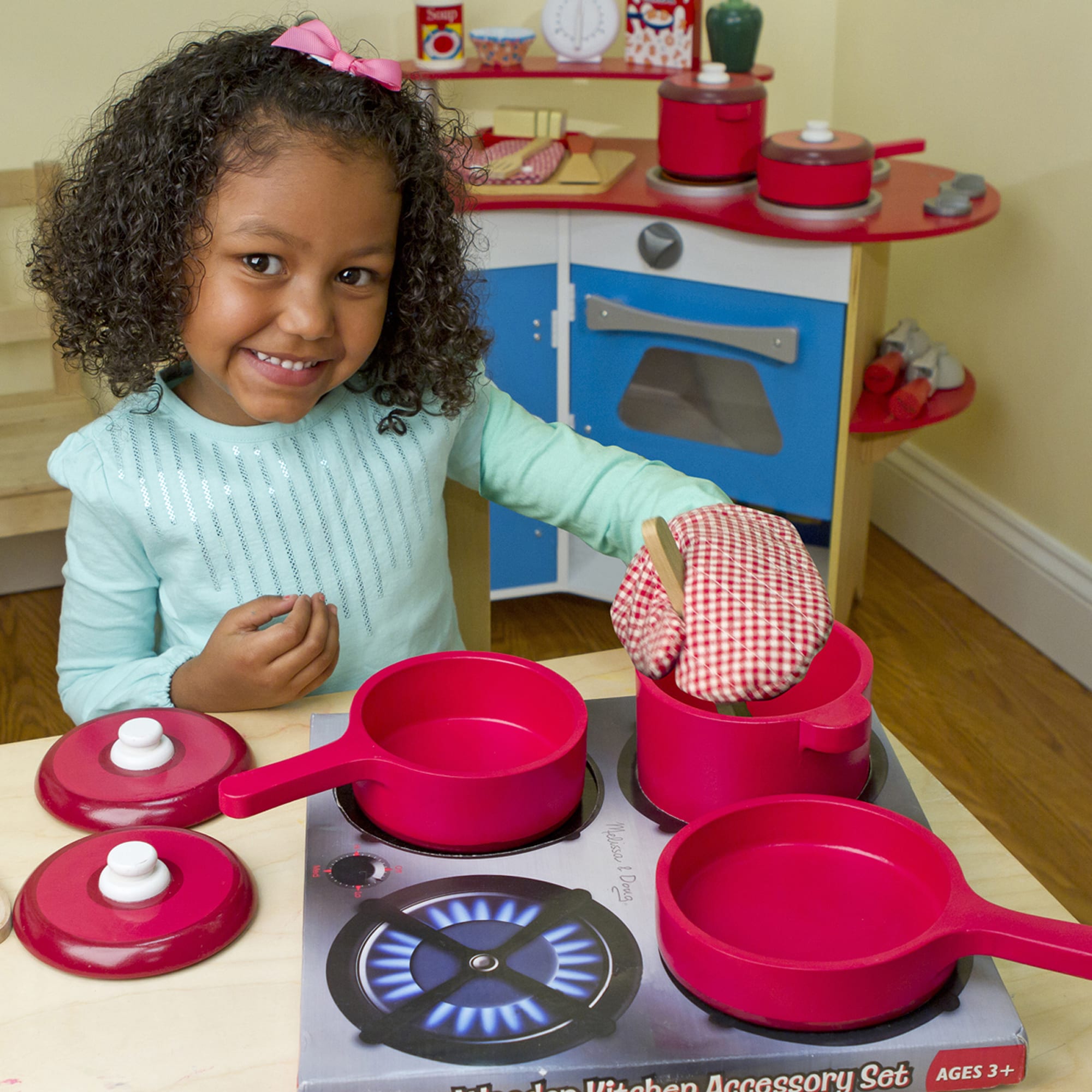 Melissa & Doug Play Kitchen Accessory Set - Pot & Pans