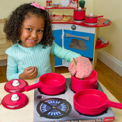 Melissa & Doug Play Kitchen Accessory Set - Pot & Pans