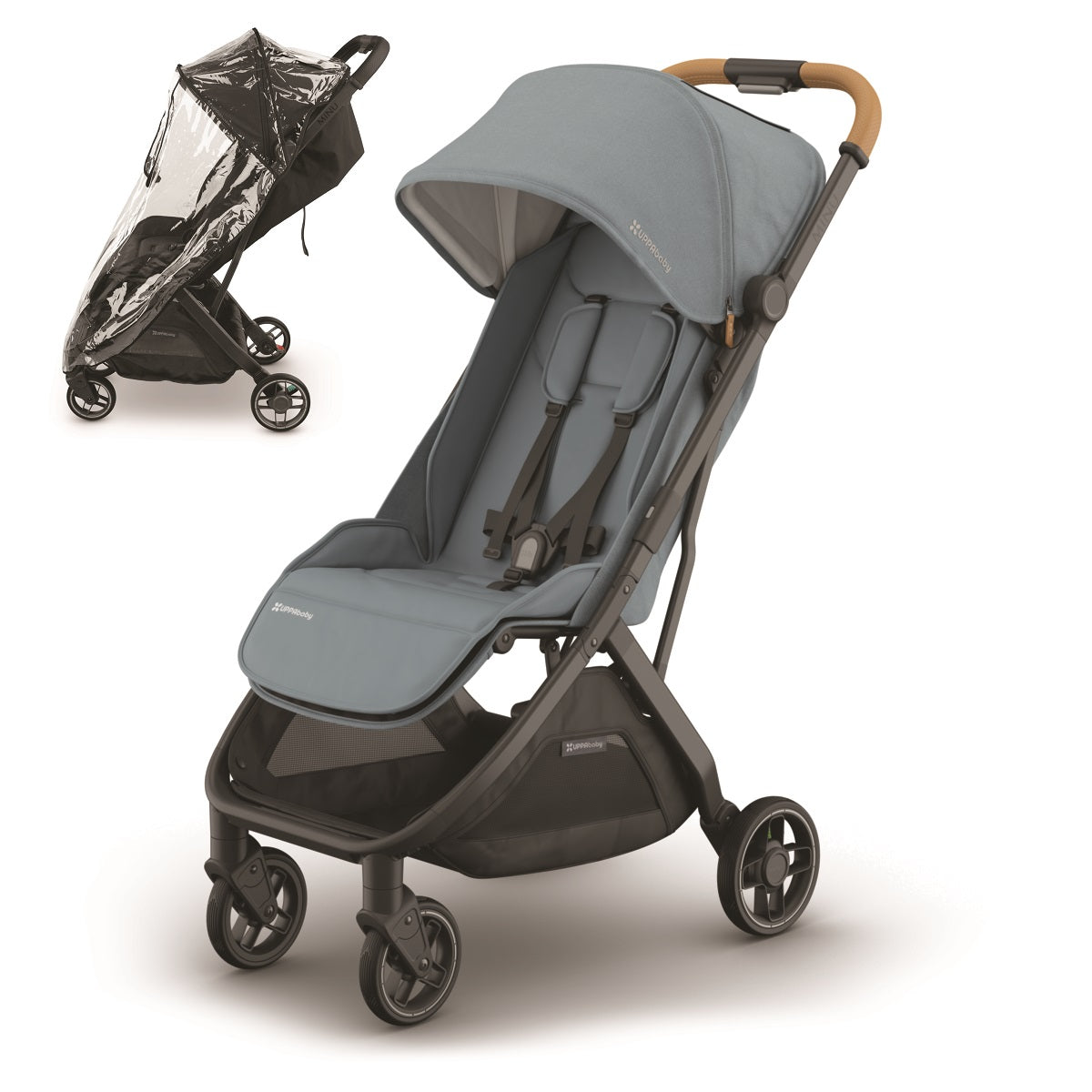 UPPAbaby MINU V3 Stroller + Rain Shield Bundle