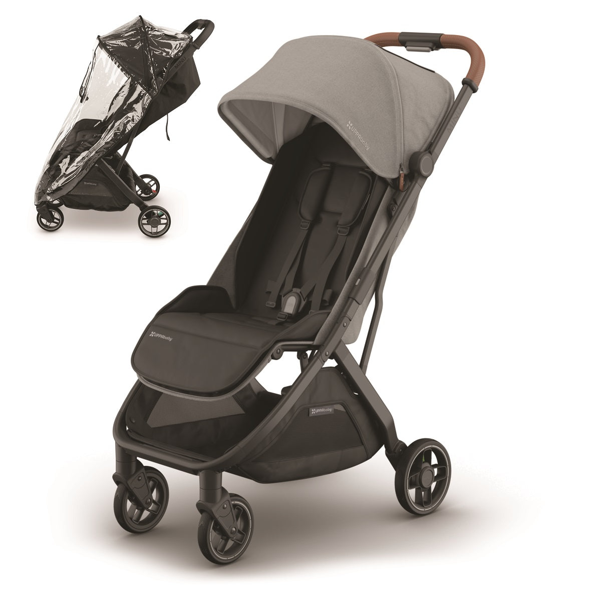 UPPAbaby MINU V3 Stroller + Rain Shield Bundle