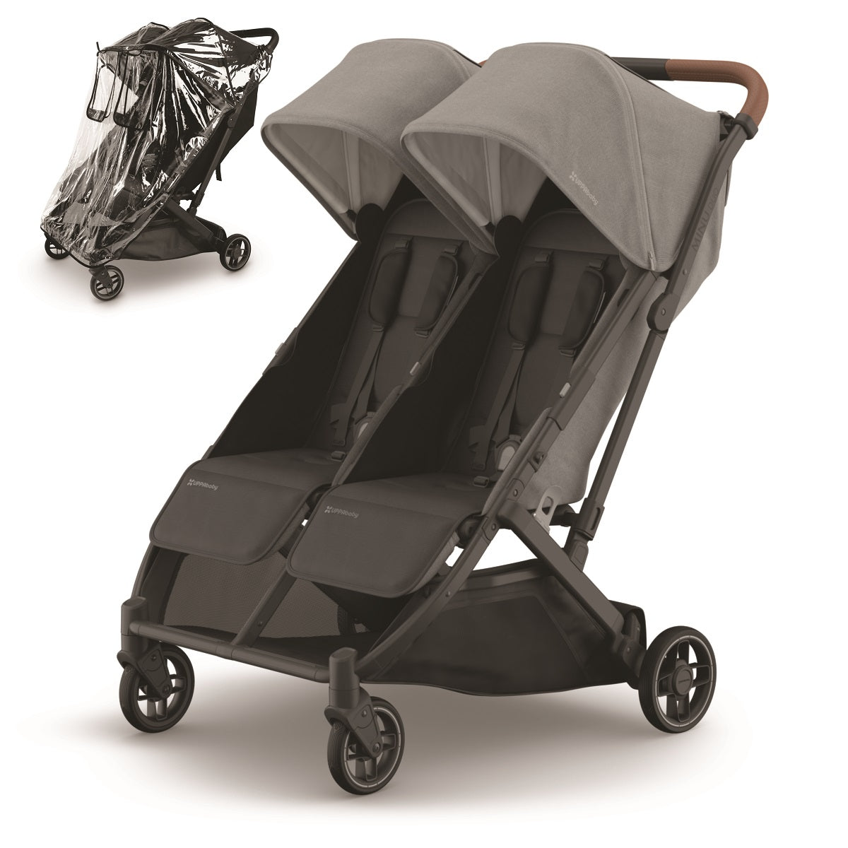UPPAbaby MINU Duo Stroller + Rain Shield Bundle