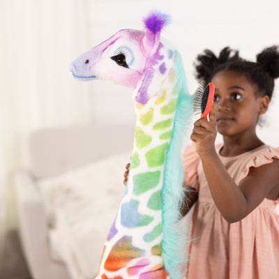 Melissa & Doug Rainbow Plush Giraffe