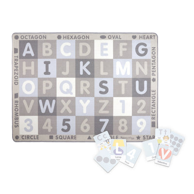 Melissa & Doug Jumbo ABC-123 Rug - Neutral