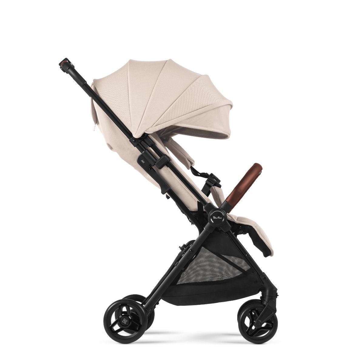 Silver Cross Jet 5 Super Compact Stroller in Almond White