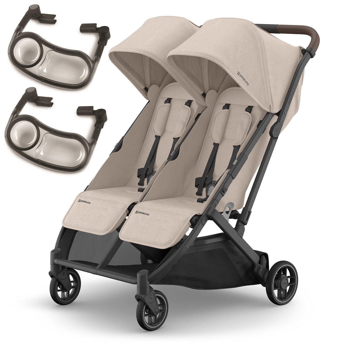 UPPAbaby MINU Duo Stroller + 2 SnackTray Bundle in Ada