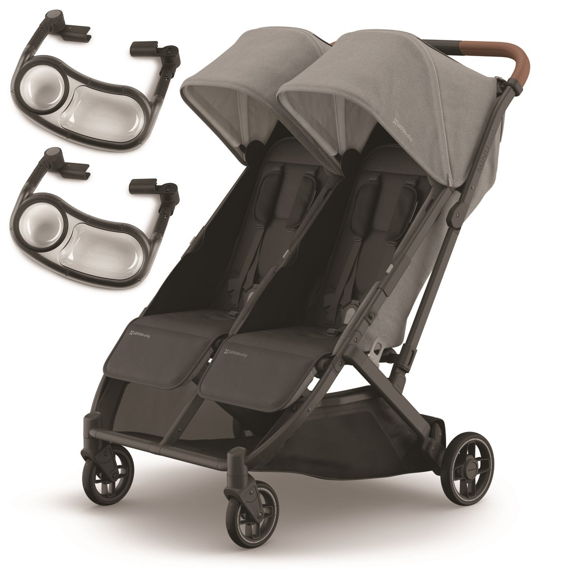 UPPAbaby MINU Duo Stroller + 2 SnackTray Bundle