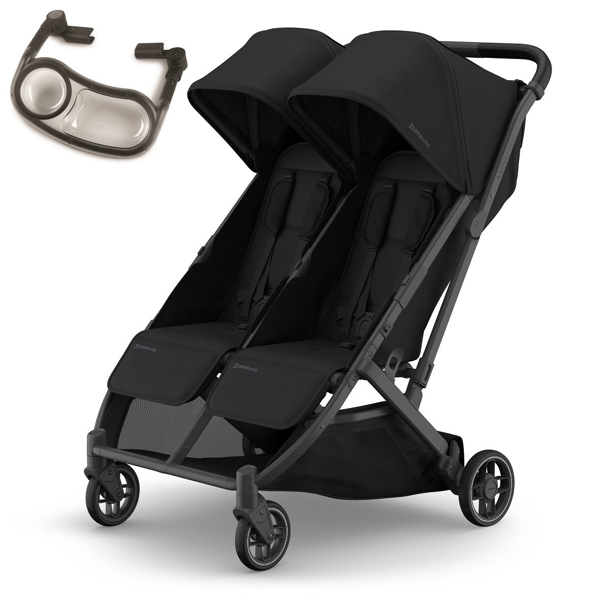UPPAbaby MINU Duo Stroller + SnackTray Bundle in James
