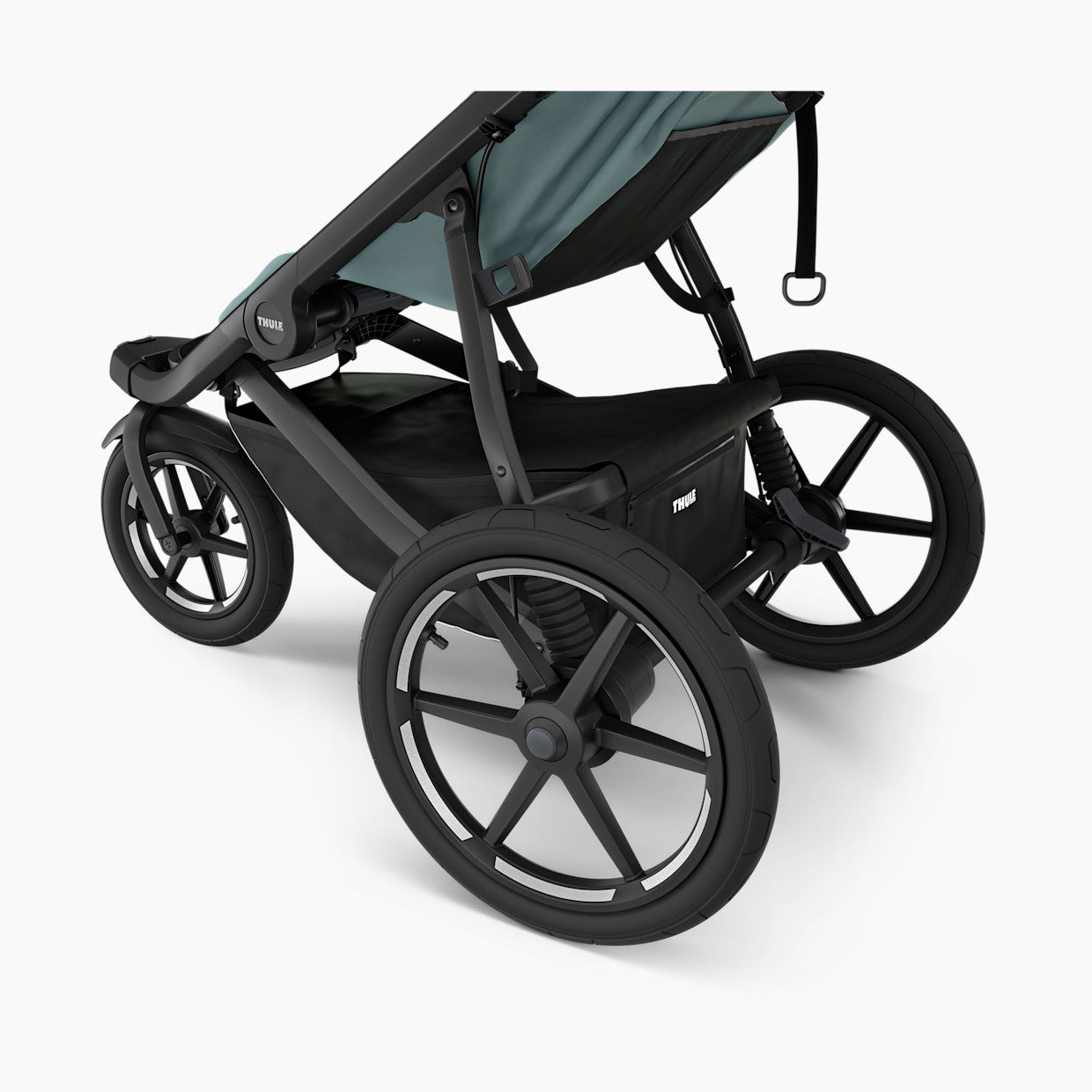 Thule Urban Glide 3 All Terrain Stroller in Mid Blue with underseat basket