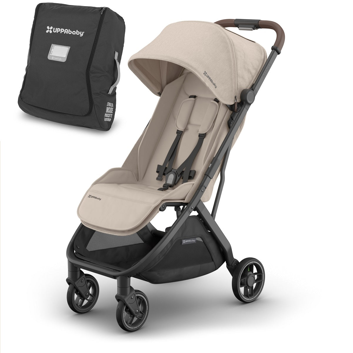 UPPAbaby MINU V3 Stroller + Travel Bag Bundle in Ada
