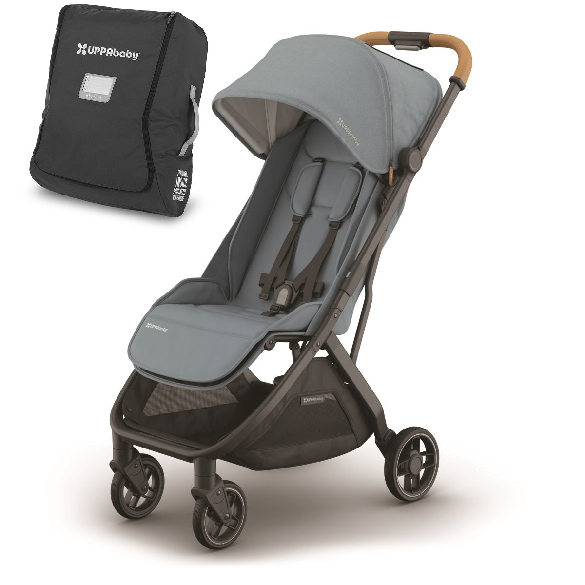 UPPAbaby MINU V3 Stroller + Travel Bag Bundle