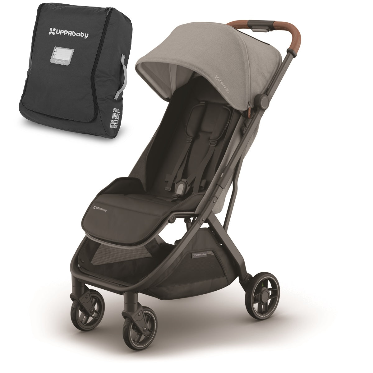 UPPAbaby MINU V3 Stroller + Travel Bag Bundle