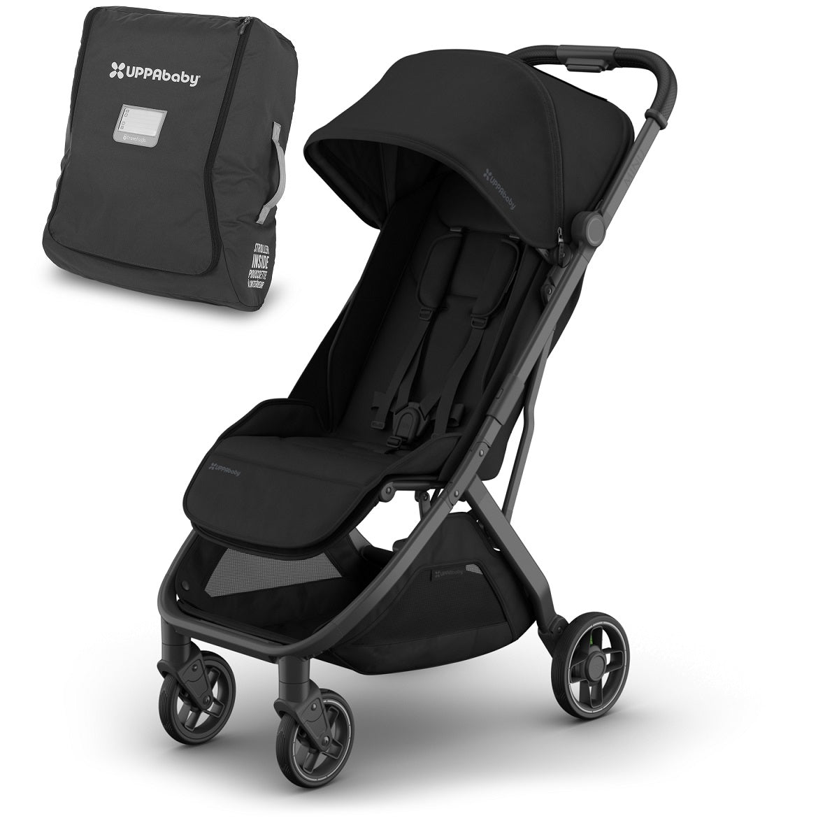 UPPAbaby MINU V3 Stroller + Travel Bag Bundle in James