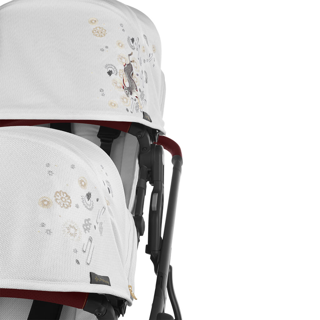 UPPAbaby VISTA V2 Stroller + Upper Adapters + RumbleSeat in Jade Rabbit