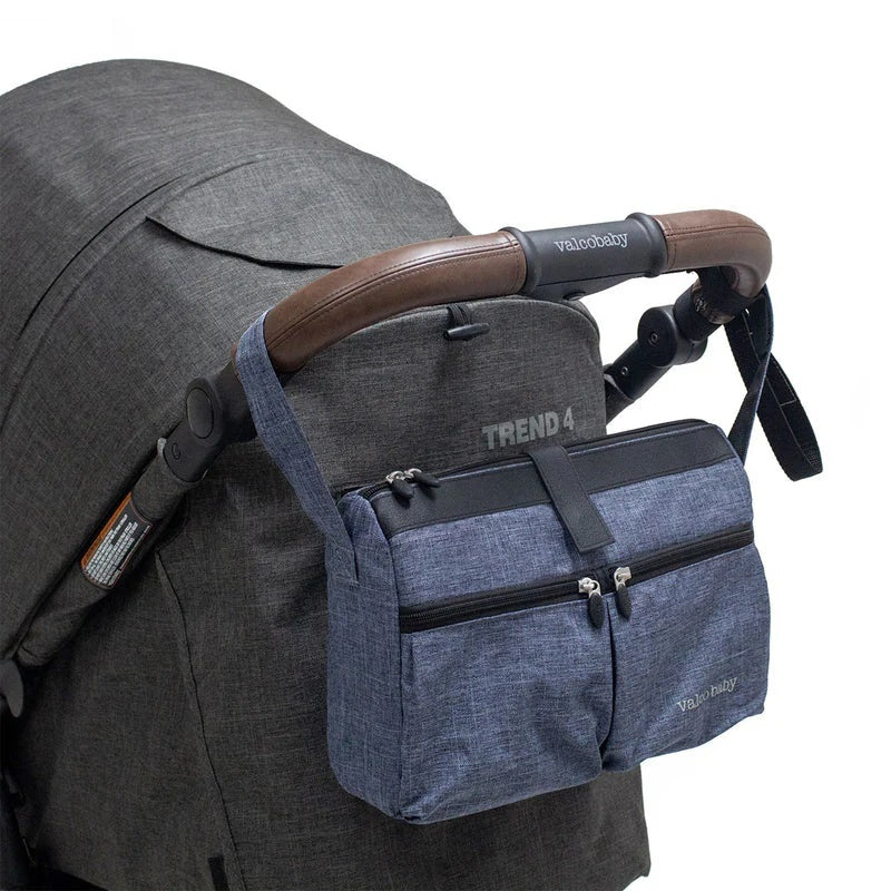 Valco Baby All Purpose Caddy Bag in Denim on stroller