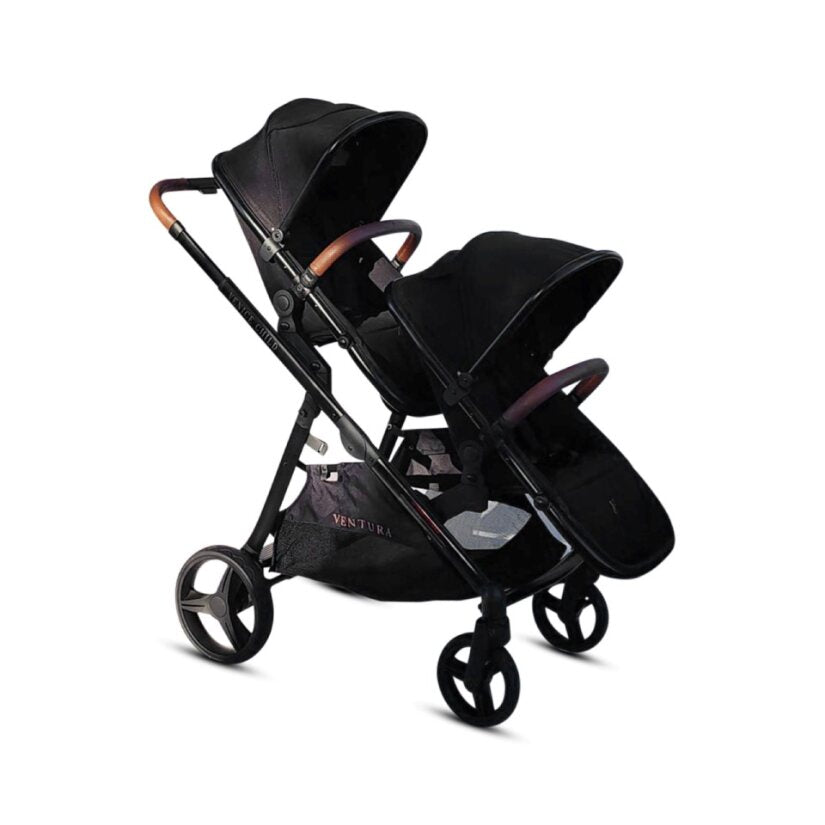 double stroller with infant car seat included Venice Child Ventura Single to Double Sit-n-Stand Stroller & Toddler S
