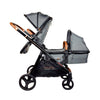 Venice Child Ventura Single to Double Sit-n-Stand Stroller & Bassinet- Package 2 in Shadow