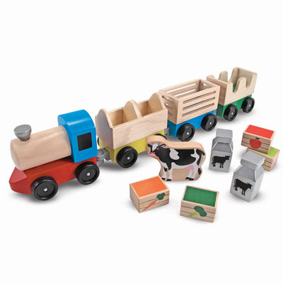 Melissa & Doug Wooden Farm Train