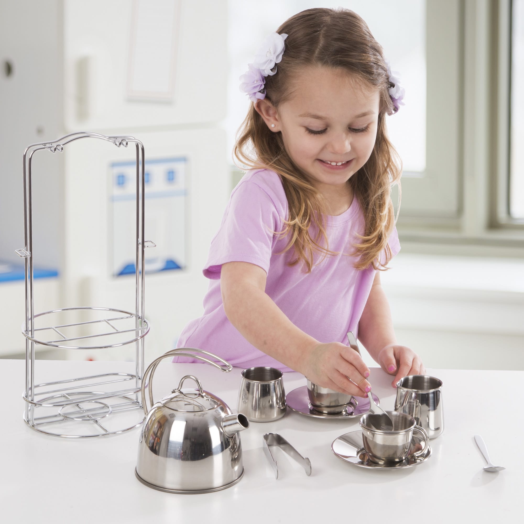 Melissa & Doug - Stainless Steel Tea Set