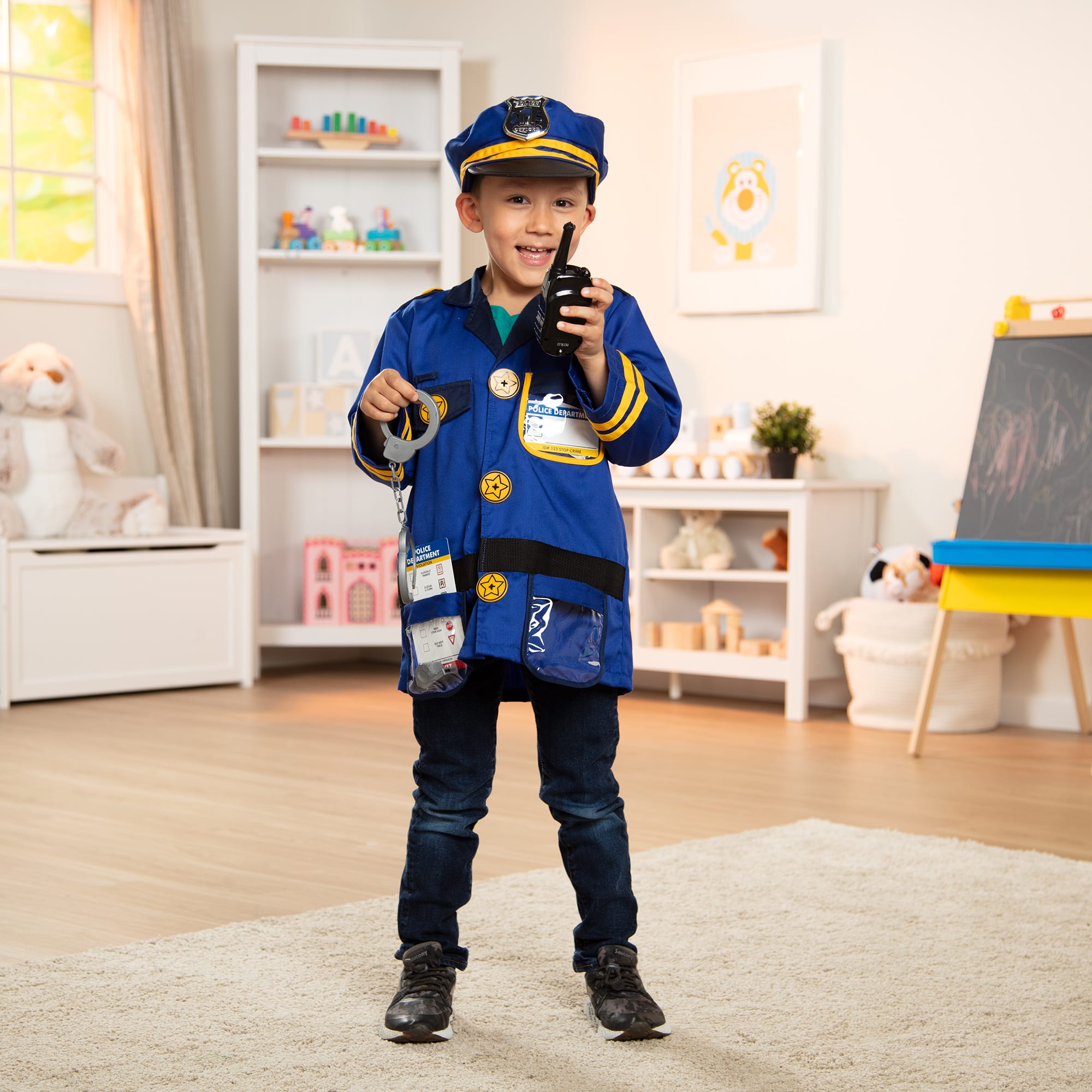 Boy Melissa And Doug Police Officer Costume Melissa Doug Police Officer Role Play Costume Dress-Up Boy Melissa And Doug Police Officer Costume Melissa Doug Police Officer Role Play Costume Dress-Up