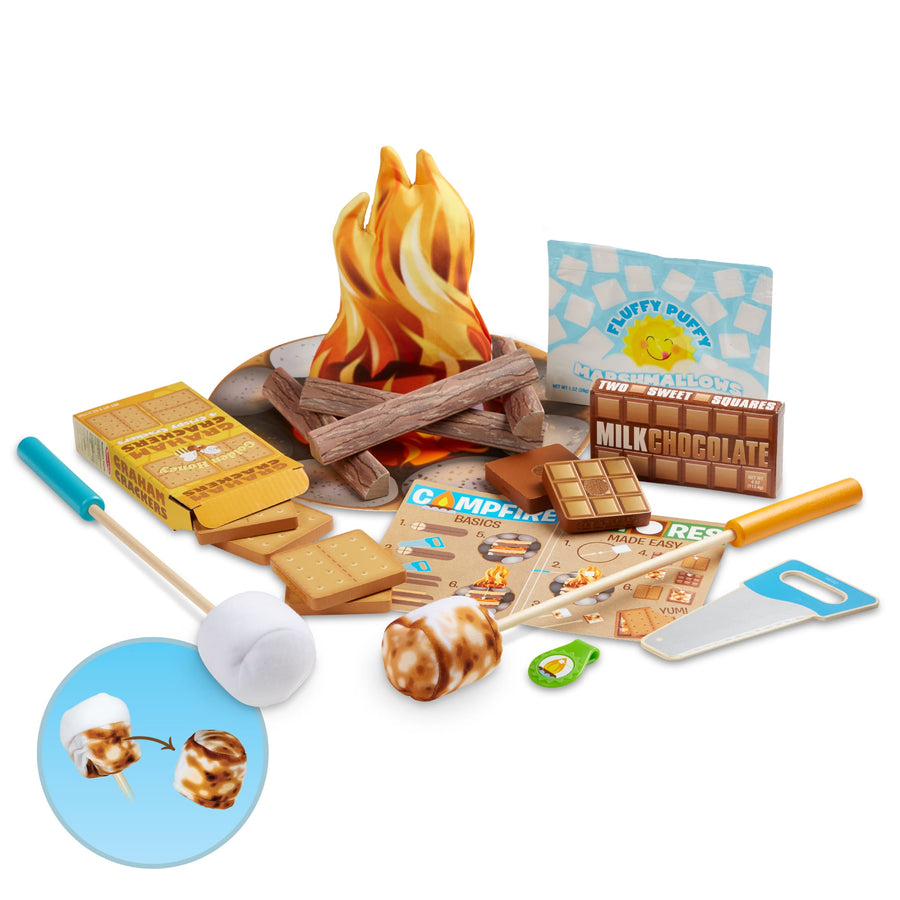 Melissa & Doug Let's Explore Campfire S'mores Play Set