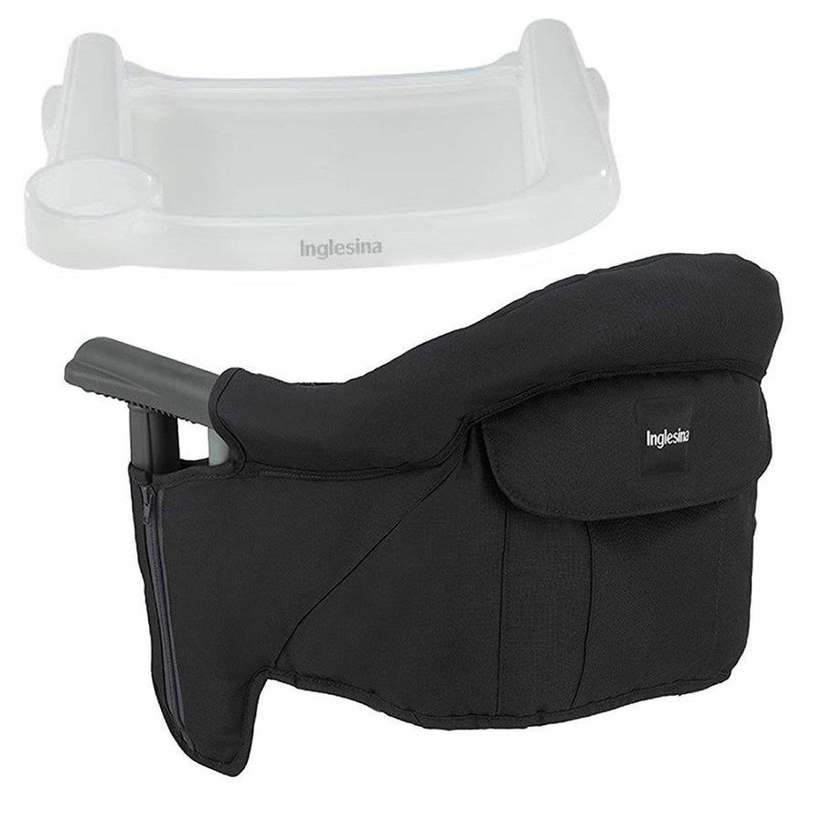 Inglesina Fast Table Chair + Dining Tray Plus in Black