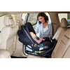 Mom and baby in the Baby Jogger City GO 2 Infant Car Seat in Slate