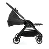 Baby Jogger City Tour LUX Stroller in Granite reclining to a flat positon