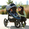 Mommy and baby in the Baby Jogger Summit X3 Jogging Stroller
