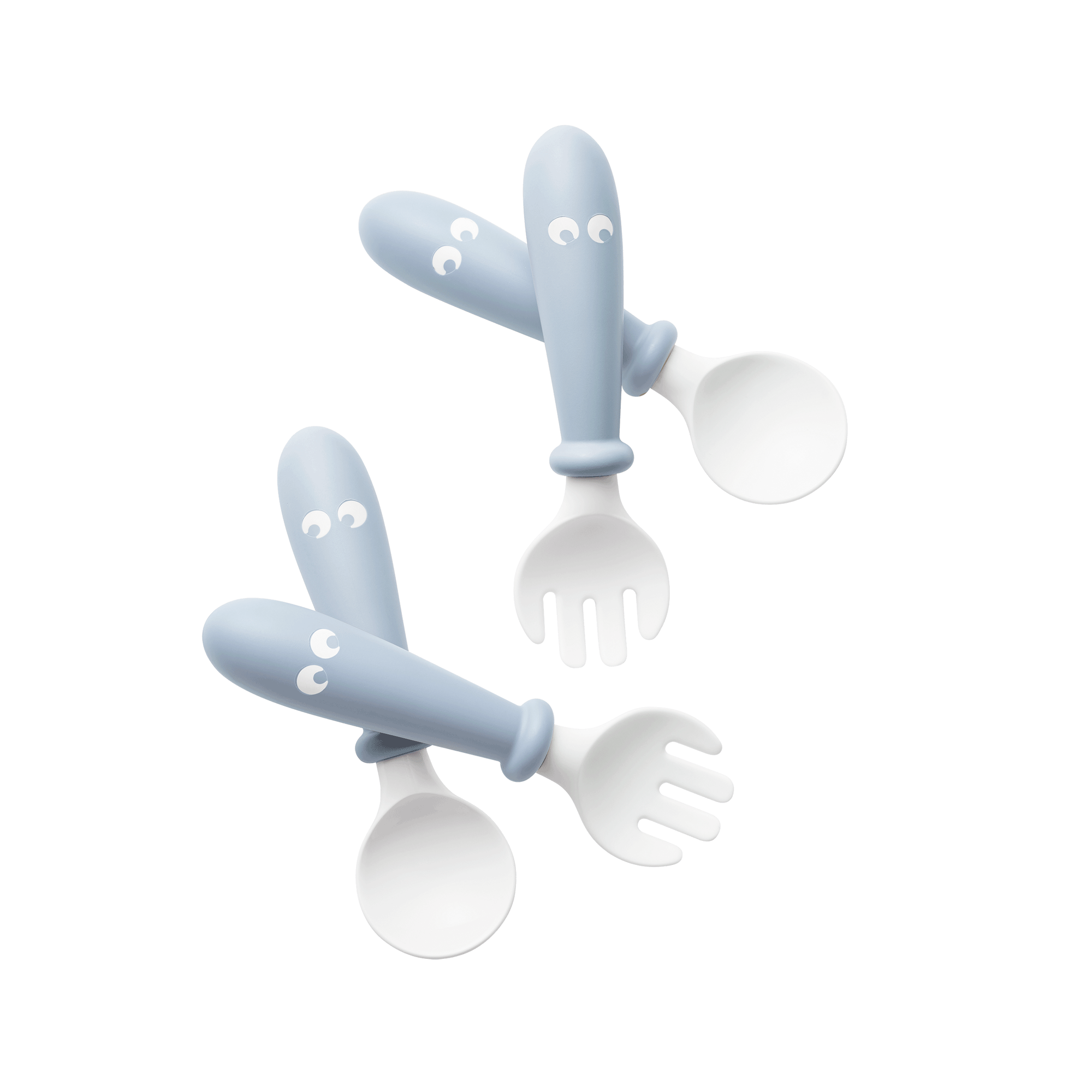 BABYBJÖRN Baby Spoon & Fork in Powder Blue