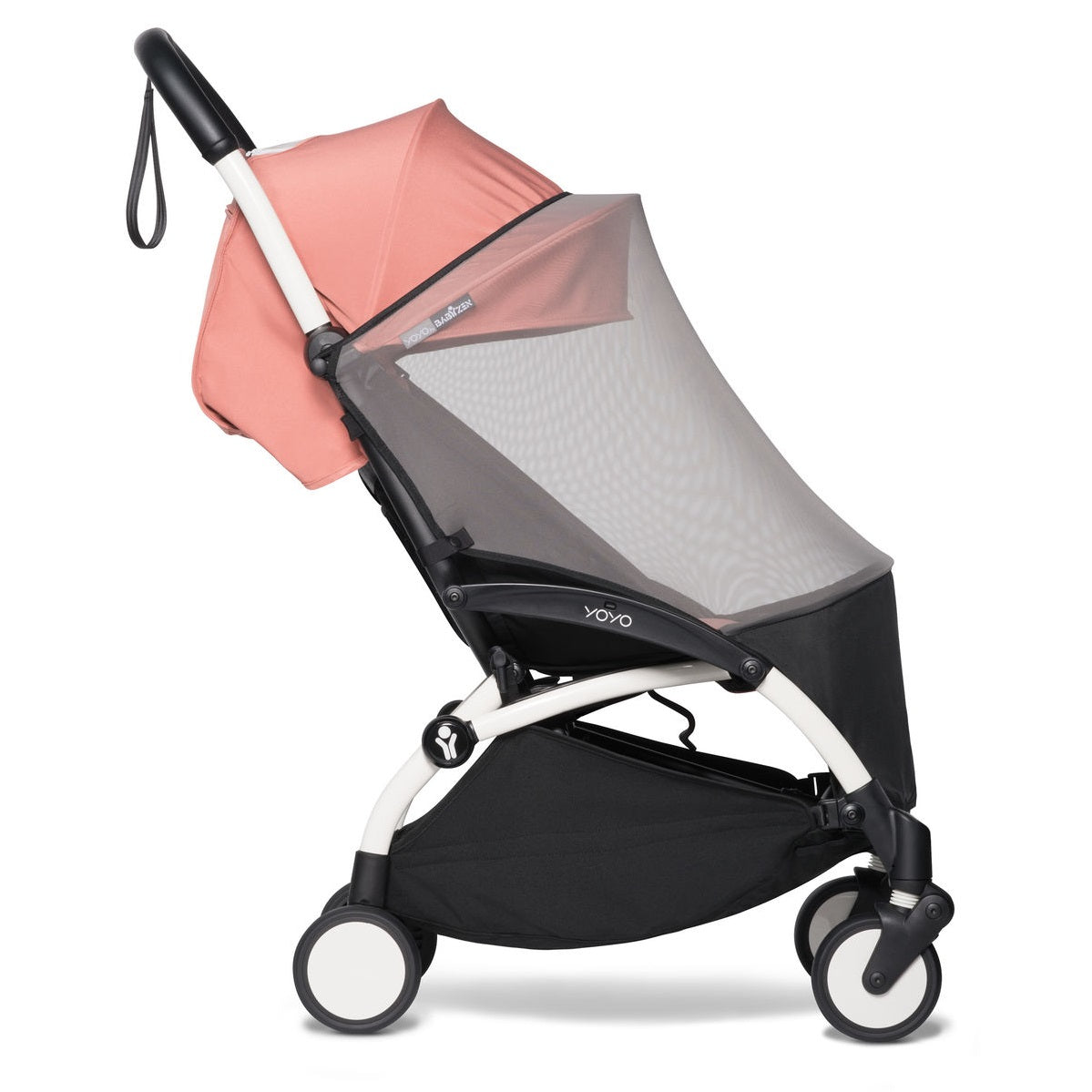 Babyzen YOYO 6+ Insect Shield attached to the YOYO2 stroller