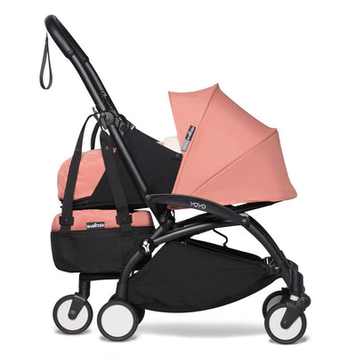 Babyzen YOYO Bag in Ginger attached to stroller