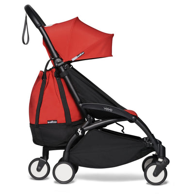 Babyzen YOYO Bag in Red attached to stroller