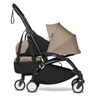 Babyzen YOYO Bag in Taupe attached to stroller