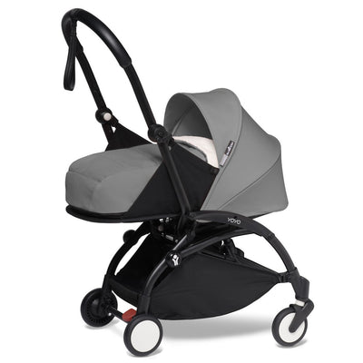 Babyzen YOYO² 0+ Newborn Stroller Bundle in Grey with Black Frame